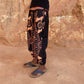 Fenuku S_1 / long joggers / padded waist band / graphic black_red